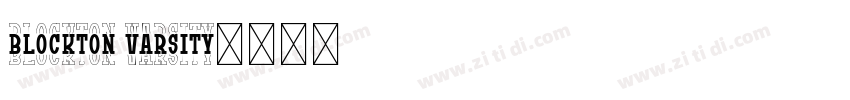 BLOCKTON VARSITY字体转换